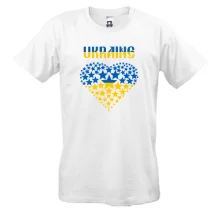 Футболка Ukraine (сердце из звезд)