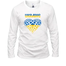 Лонгслив Ukraine (сердце из звезд)