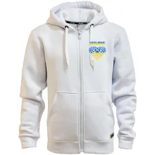 Худи на молнии Ukraine (сердце из звезд)