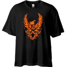 Футболка Oversize с Фениксом