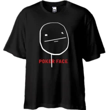 Футболка Oversize Poker Face 2