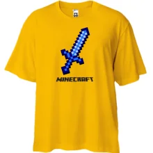 Футболка Oversize Мечь Minecraft