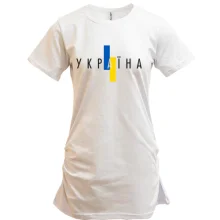 Туника с надписью «Україна» и вертикальным сине-жёлтым флагом