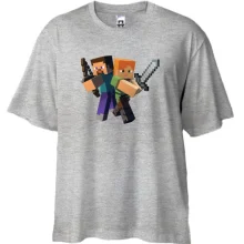 Футболка Oversize Minecraft (персонажи)