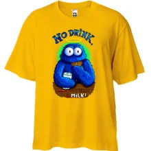 Футболка Oversize Тільки печеньки і молоко