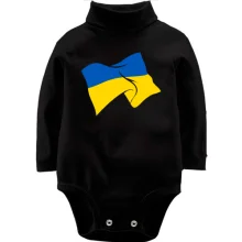 Детское боди с длинным рукавом Украинское знамя