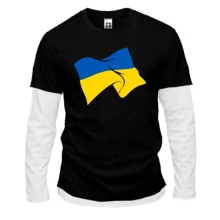 Чоловічий лонгслів Комбі Український стяг