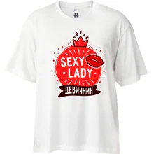 Футболка Oversize для девичника Sexy lady