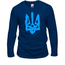 Лонгслив с гербом Украины (стилизованный под краску)