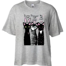 Футболка Oversize с котами 