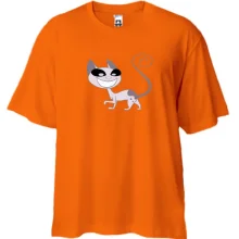 Футболка Oversize с котом из мультфильма Кид против Кэт
