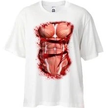 Футболка Oversize м'язи з кров'ю
