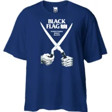 Футболка Oversize Black Flag - Everything Went Black