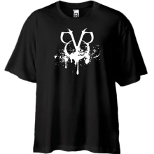 Футболка Oversize Black veil brides (брызги)