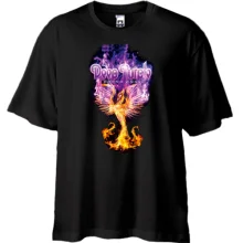 Футболка Oversize Deep Purple - Phoenix rising