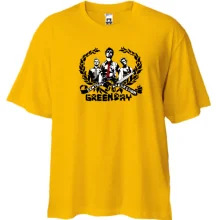Футболка Oversize Green day (арт лого)