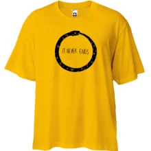Футболка Oversize It never ends