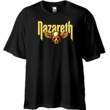 Футболка Oversize Nazareth (с золотым черепом)