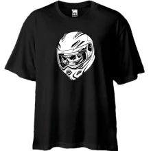 Футболка Oversize Череп та Шолом