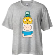 Футболка Oversize Adventure time pyramid