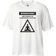 Футболка Oversize Идут работы по расширению сознания!