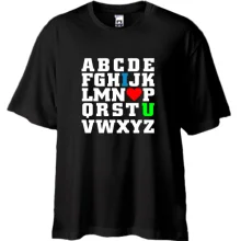 Футболка Oversize Азбука