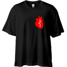 Футболка Oversize с сердцем