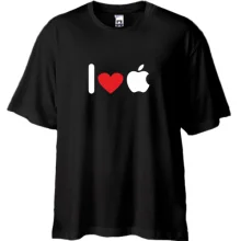 Футболка Oversize I love apple