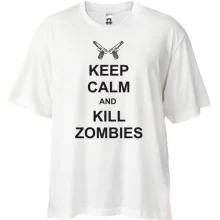 Футболка Oversize Keep Calm and kill zombies