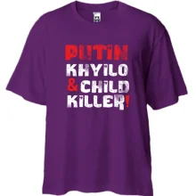 Футболка Oversize Putin - kh*lo and child killer