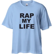 Футболка Oversize Rap my life