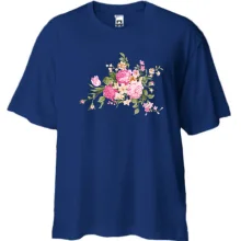 Футболка Oversize з малюнком троянд