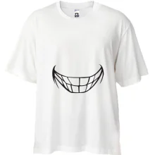 Футболка Oversize із зубастим вишкіром