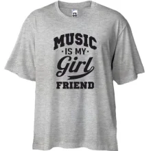 Футболка Oversize Music is my girlfriend