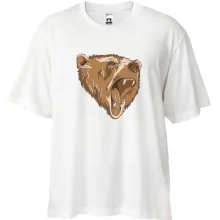 Футболка Oversize з ревучим ведмедем