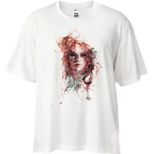 Футболка Oversize Девушка в листьях