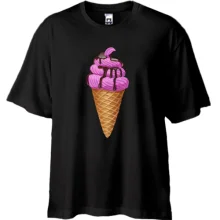 Футболка Oversize Малинка в шоколаді