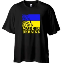 Футболка Oversize Made in Ukraine (с флагом)