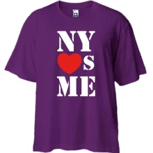 Футболка Oversize с надписью New york loves me