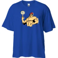 Футболка Oversize с игроком водного поло 2