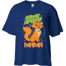 Футболка Oversize з кішечкою Найкраща мама