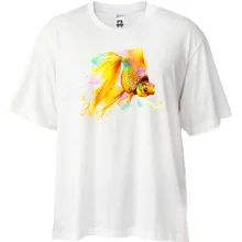 Футболка Oversize із золотою рибкою