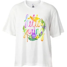 Футболка Oversize Hello spring (1)