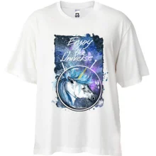 Футболка Oversize c единорогом 