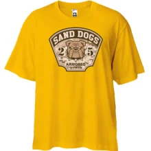 Футболка Oversize Sand dogs armored division