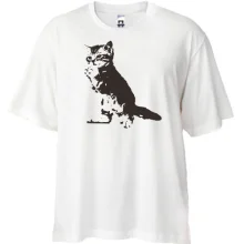 Футболка Oversize з прохальним котом