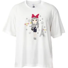 Футболка Oversize fashion girl pires