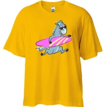Футболка Oversize з конем серфінгістом
