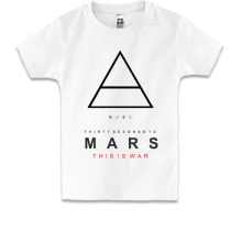 Детская футболка с логотипом 30 Seconds to Mars «This Is War»