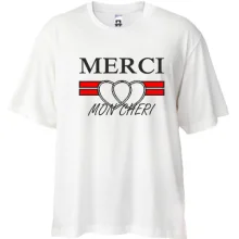 Футболка Oversize Merci mon cheri